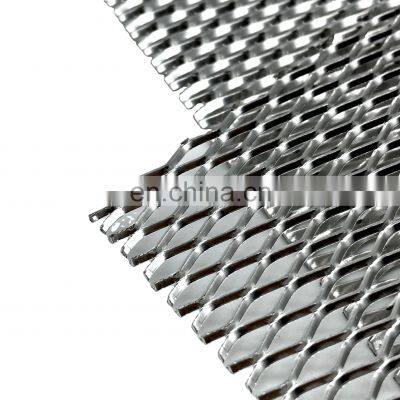 Construction Material Galvanized Facade Cladding Expanded Metal Mesh