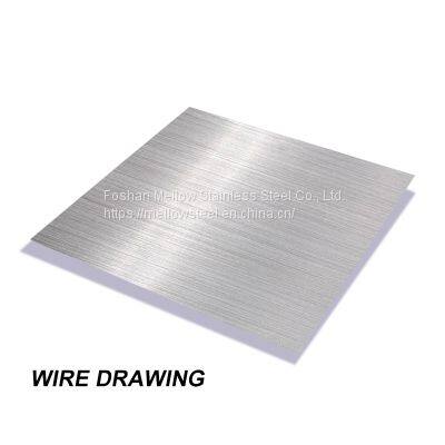 Chapa de acero inoxidable cepillado no.4 201 304 0.3-3.0mm cold rolded stainless steel sheet HL 2B wholesale customized