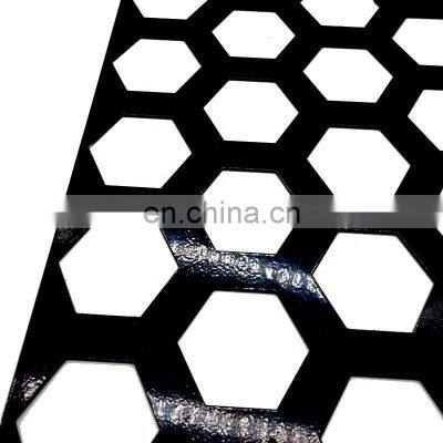 Aluminum Powder Coating Customization Hexagon Perforated Metal Mesh Screen Mesh Sheet