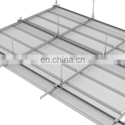 Customization Aluminum Expanded Metal Mesh Suspended Ceiling Tiles Frame Panels