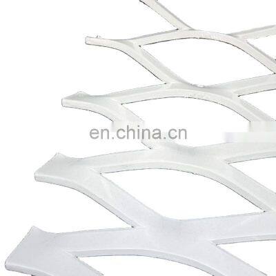 Stainless steel expanded metal mesh stair treads for protecting