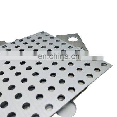 304L 316L Round Hole Perforated Metal Sheet Stainless Steel Slotted hole Perforated Plate