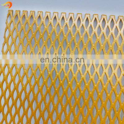 Durable shelves colorful expanded metal sheet