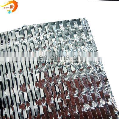 Diamond type explosion suppression safety foil mesh