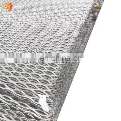 Powder coated expanded metal fence