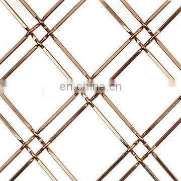 decorative curtain mesh corrugated metal woven mesh crimped wire mesh