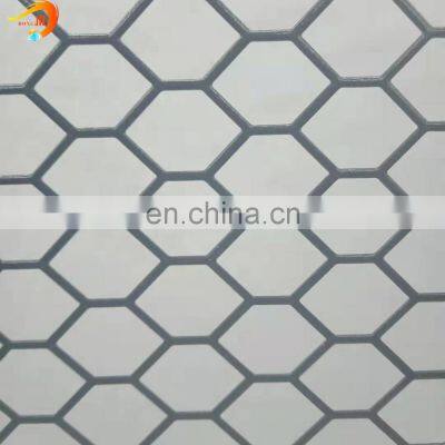 Decorative hole perforated metal for trailer flooring