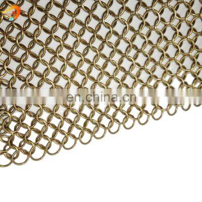 decorative windows ring curtain stainless steel chainmail