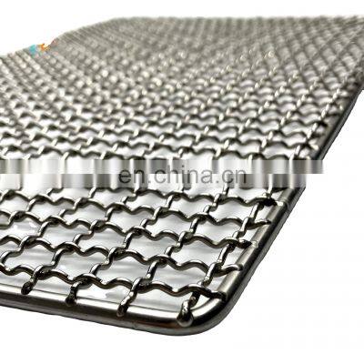 Factory Wholesale BBQ Grill Wire Mesh Sheet BBQ Networks Crimped Mesh