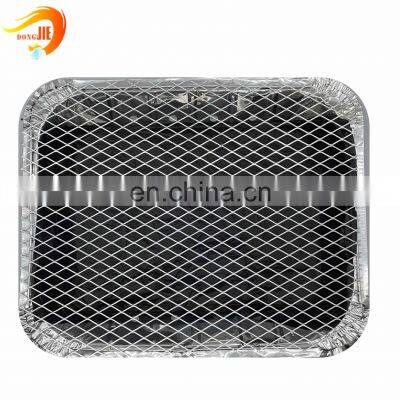 Wholesale Stainless steel BBQ Net Flattened expanded metal mesh for outdoor BBQ