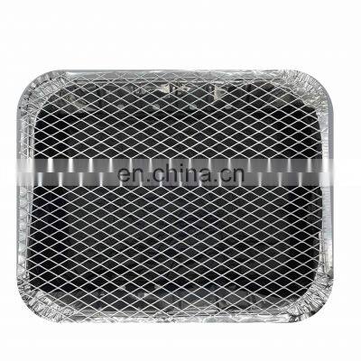 2022 reusable BBQ grilling net expanded metal mesh for camping picnic