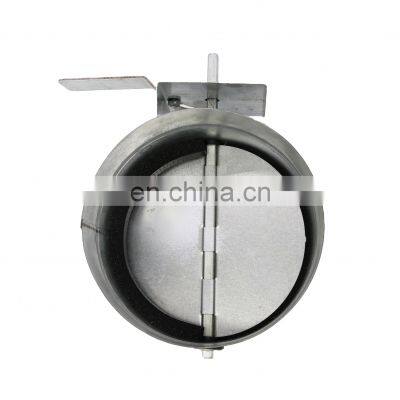 HVAC Adjustable Manual Air Duct Damper Galvanized Volume Control Damper For Duct