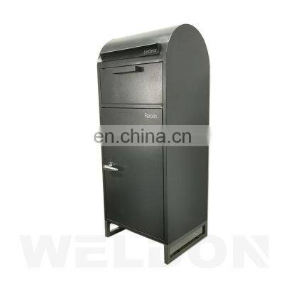 Galvanized Mount Locking Mail And Parcel Drop Box Delivery Box