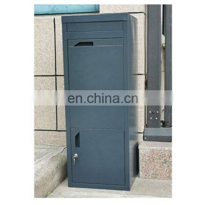Outdoor Free Standing Smart Parcel Lock Manufacture Posts Stainless Steel Box Packaging Waterproof Letterbox