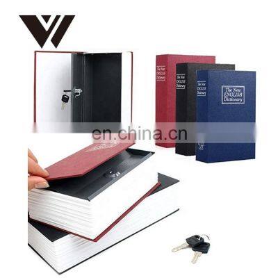 book shape Homesafe Kid money box Steel Metal Travel Combination Book Safe Lock box cash box