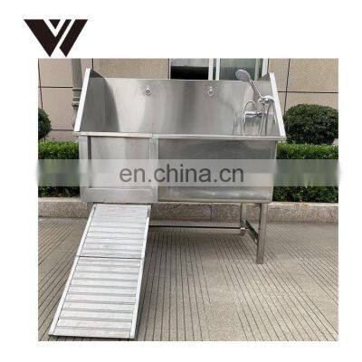 New Products Stainless Steel Freestanding Dog Spa Bath Tubs For Small Pets
