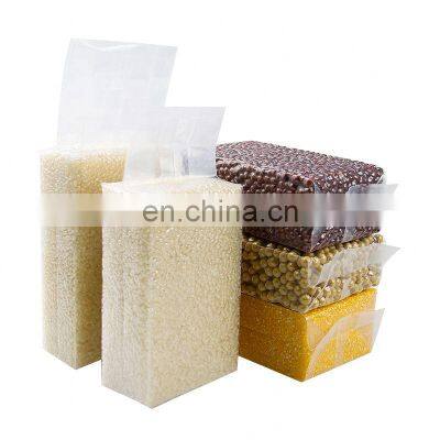 Food grade Custom logo transparent laminated vacuum seal packaging bags vacuum food pack plastic bags