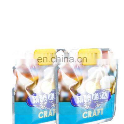 Hualiang Custom Printing Stand up Packing Pouch 500ml Washing Liquid Spout Laundry Bag