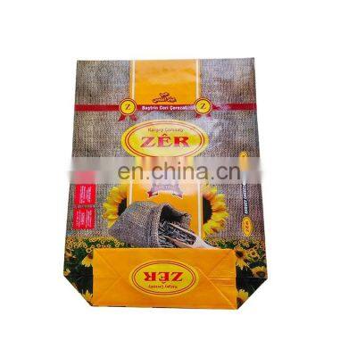 Iraq 5kg 10kg agricultural sunflower seeds packaging bag, pp woven packing bag