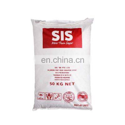 Agricultural bopp laminated pp woven sugar packing 5kg 25kg brazil sugar bag 50kg with handles