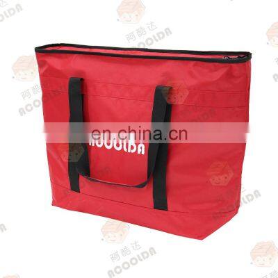 Eats hot food bag thermal insulated carry waterproof commercial large food delivery pizza bag with customized logo brand