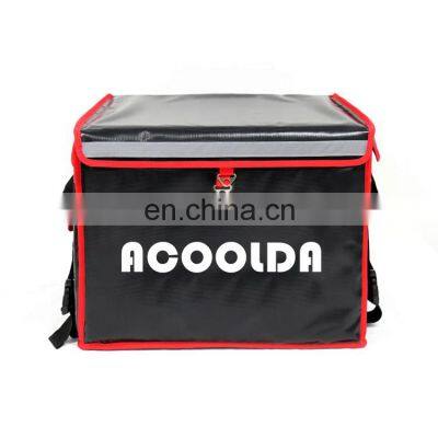 Custom Keep Warm Motorcycle Thermal Food Pizza Delivery Bag Bike Box