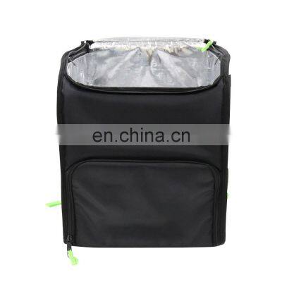 Acoolda Eats On Motorcycle Doubledeck Insulated Pizza Food Thermal Delivery Backpack 50 38 38