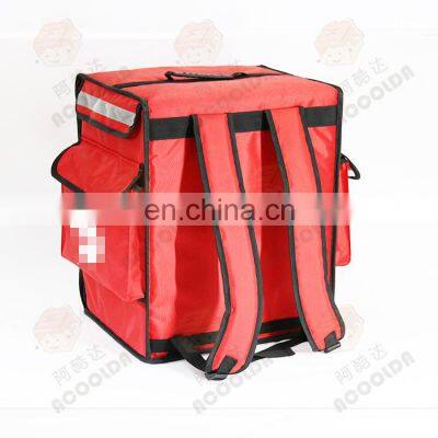 Wholesales Large Backpack custom Style Insulated Fast Food With Sides Pockets Big Courier Delivery Bag