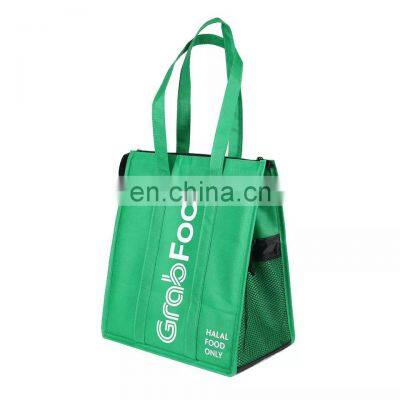 Acoolda Green Grab Waterproof Insulated Custom Delivery Food Bag