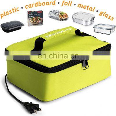 Min Portable 12V Heating Lunch Bag Portable Food Box for Meals Reheating Thermal Bag With DC Adapter