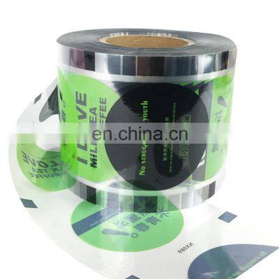 custom clear jelly cup packaging roll plastic bubble tea sealing film