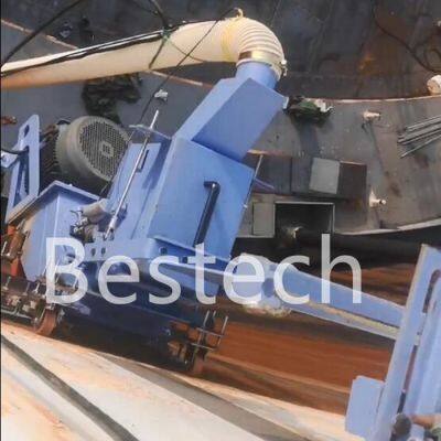 Steel storage tank vertical movement shot blasting machine