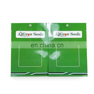 Custom composite packaging aluminum foil bag plastic vegetable corn pepper seed bag
