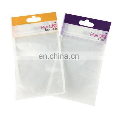 custom logo resealable heat seal plastic zipper top packaging bag for phone case