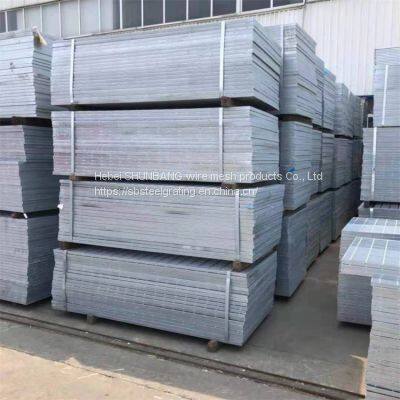 SHUNBANG drainage ditch steel grating cover plate power plant platform step galvanized steel grating heavy plug-in grating plate