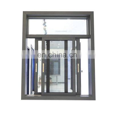 Residential hurricane impact security automatic blinds large aluminum sliding window with mosquito net