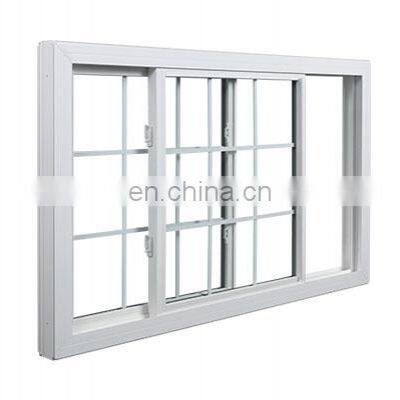 Classic White Grill Aluminium Sliding Window Newest Design Push Sliding Window Sliding Aluminium Window
