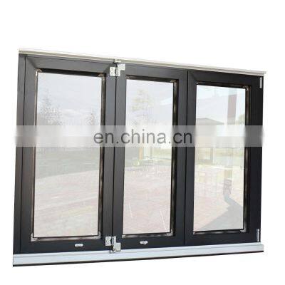 Cheap Aluminum Bifold Folding Glass Windows,Aluminum Folding Window With Thermal Break