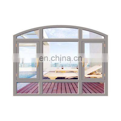 Casement windows hardware double glass blind insert handle key aluminium doors and windows in ethiopia market