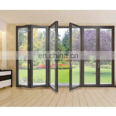 Aluminum bi folding sliding patio doors