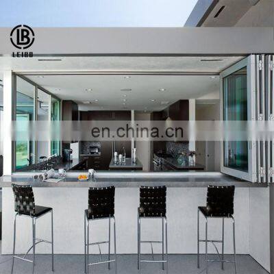 aluminum glass bifold passive window and folding windows