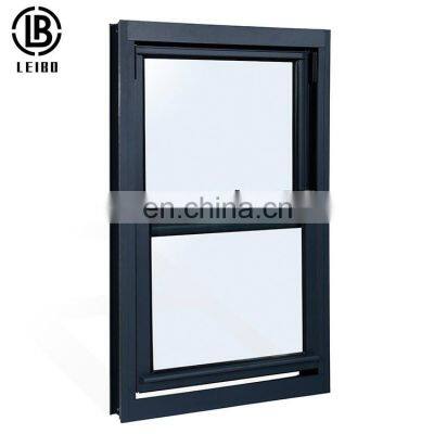 High quality aluminum vertical sliding window with sound insulation