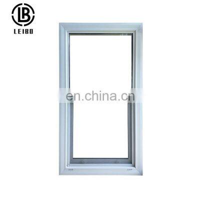 nfrc approved double glazed uv protection anti-aging upvc single hung windows for office building