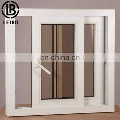 Factory Supply Popular white PVC/UPVC Sliding Window with Double Glass for House/Apartmen