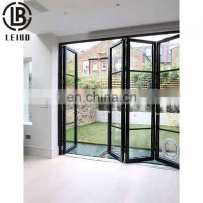 The latest New Style Powder Smooth Coated Aluminum Folding Glass Door