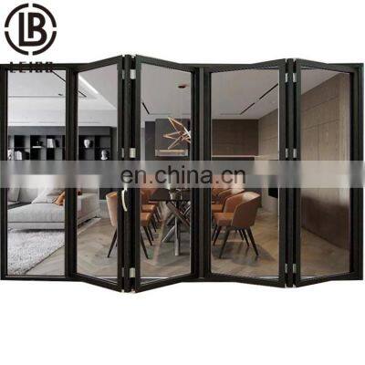 commercial aluminum laminated glass accordion folding doors for patio