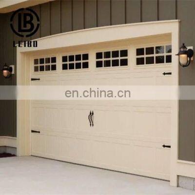 The multifunctional aluminum garage door can be opened and closed by itself
