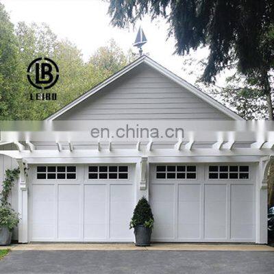 Garage door with pedestrian board is popular, anti-theft, fire prevention, beautiful and atmospheric