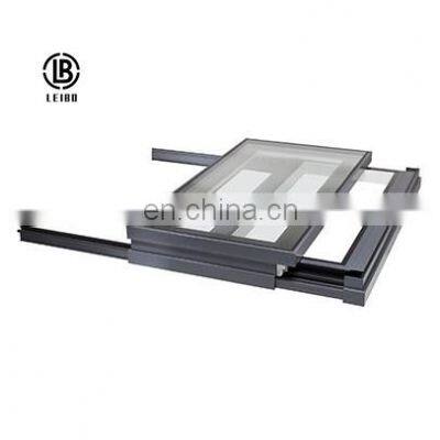 Sell aluminum automatic sliding skylight, suitable for families, hotels and other occasions
