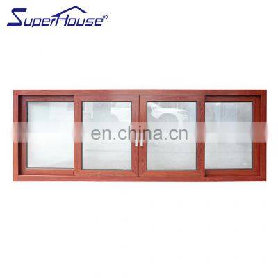 Superhouse aluminium window AS2047 Certified hot sale aluminum frame sliding window with double glass